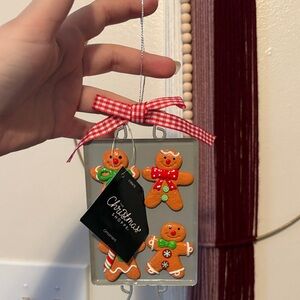 Charming Gingerbread Ornaments with Red Bow